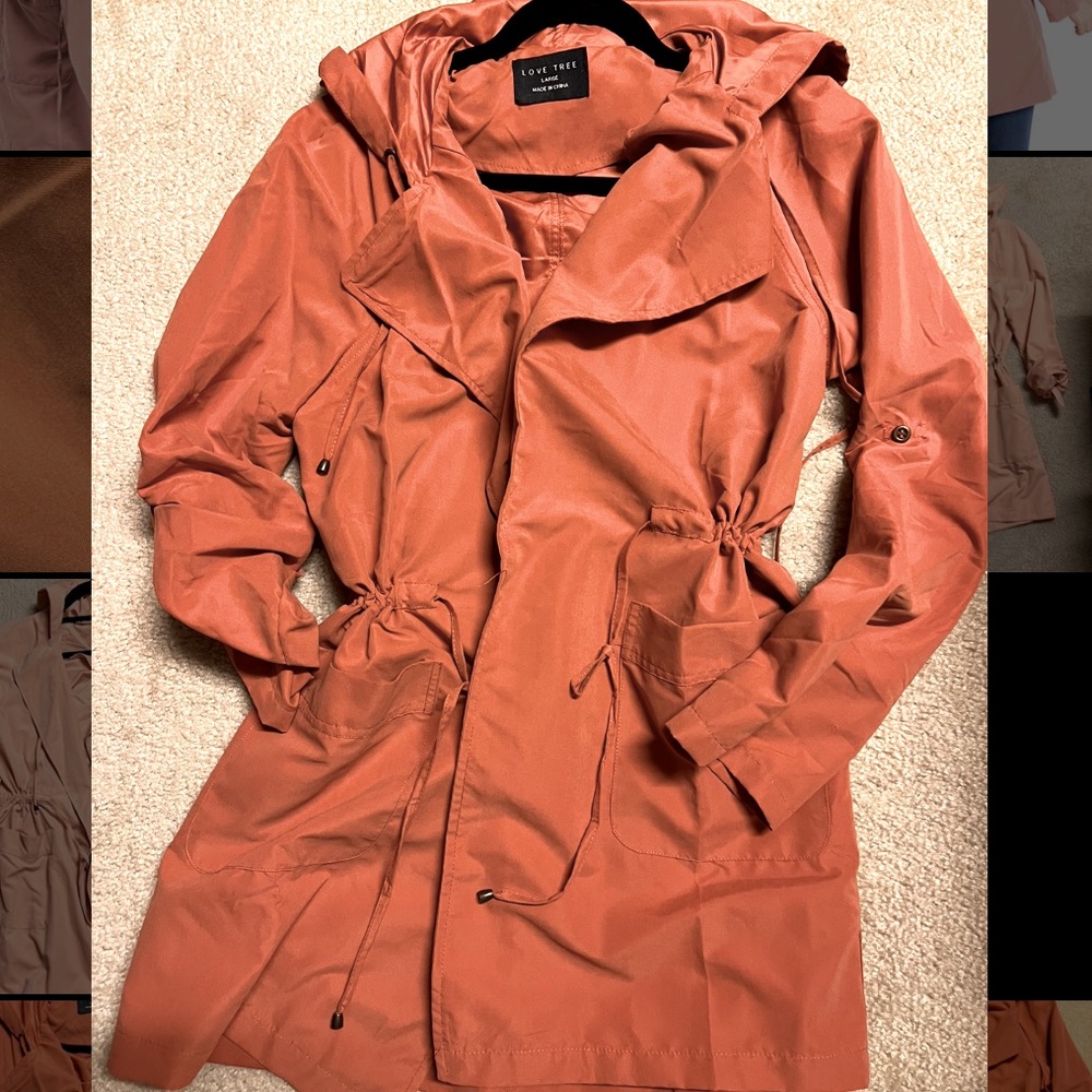 Rust Colored Love Tree Anorak